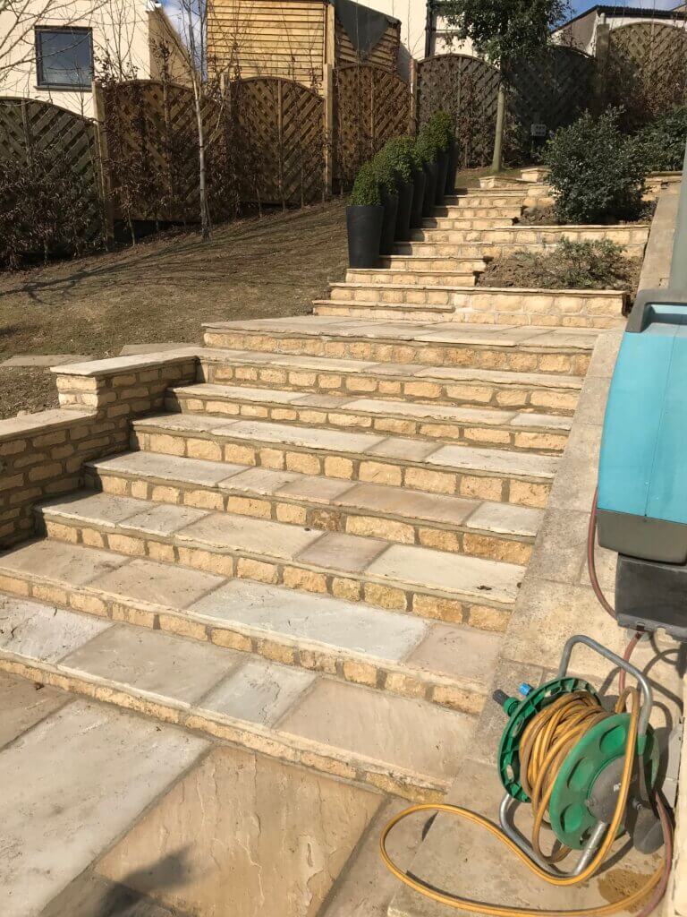 Cotswold stone steps